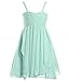 Fashion Plaza Girl's Short Chiffon Flower Girl Dress With Cascade Ruffle K0130