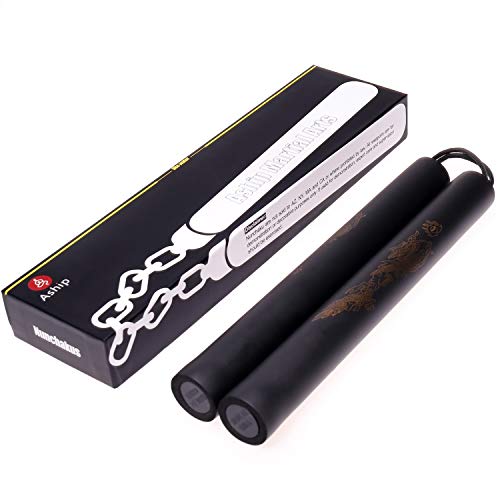 image for Aship Safety Foam Martial Art Sticks with Swivel Chain - Professional 