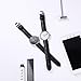 iStrap Leather Watch band -Alligator Grain Embossed Pattern Calfskin Replacement Strap-Stainless Steel Deployment Buckle with Push Buttons-Bracelet for Men Women-18mm 19mm 20mm 21mm 22mm 24mm