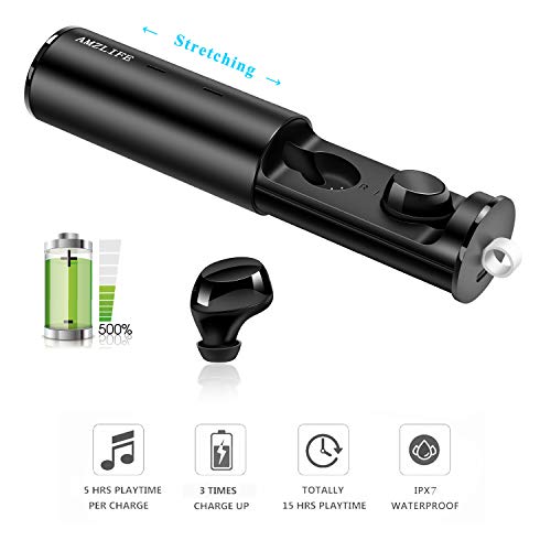 Kopfhörer Bluetooth Kabellose mit tragbarer Ladebox, Ohrhörer Hi-Fi Stereo Sound True Bluetooth V5.0 IPX5 Headset für iPhone X 8 7 Plus Samsung Galaxy S7 S8