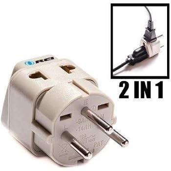 for adapter h israel type High more Universal Grounded  2 Quality OREI & Adapter for Amazon.com: 1 in H Israel Plug Type
