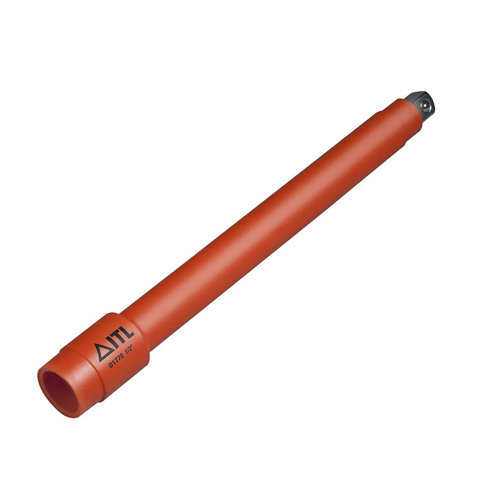 ITL Insulated Tools Insulated 1/2" Drive Extension Bar 10in (250mm) – VDE Certified High-Voltage Safe Durable and Reliable