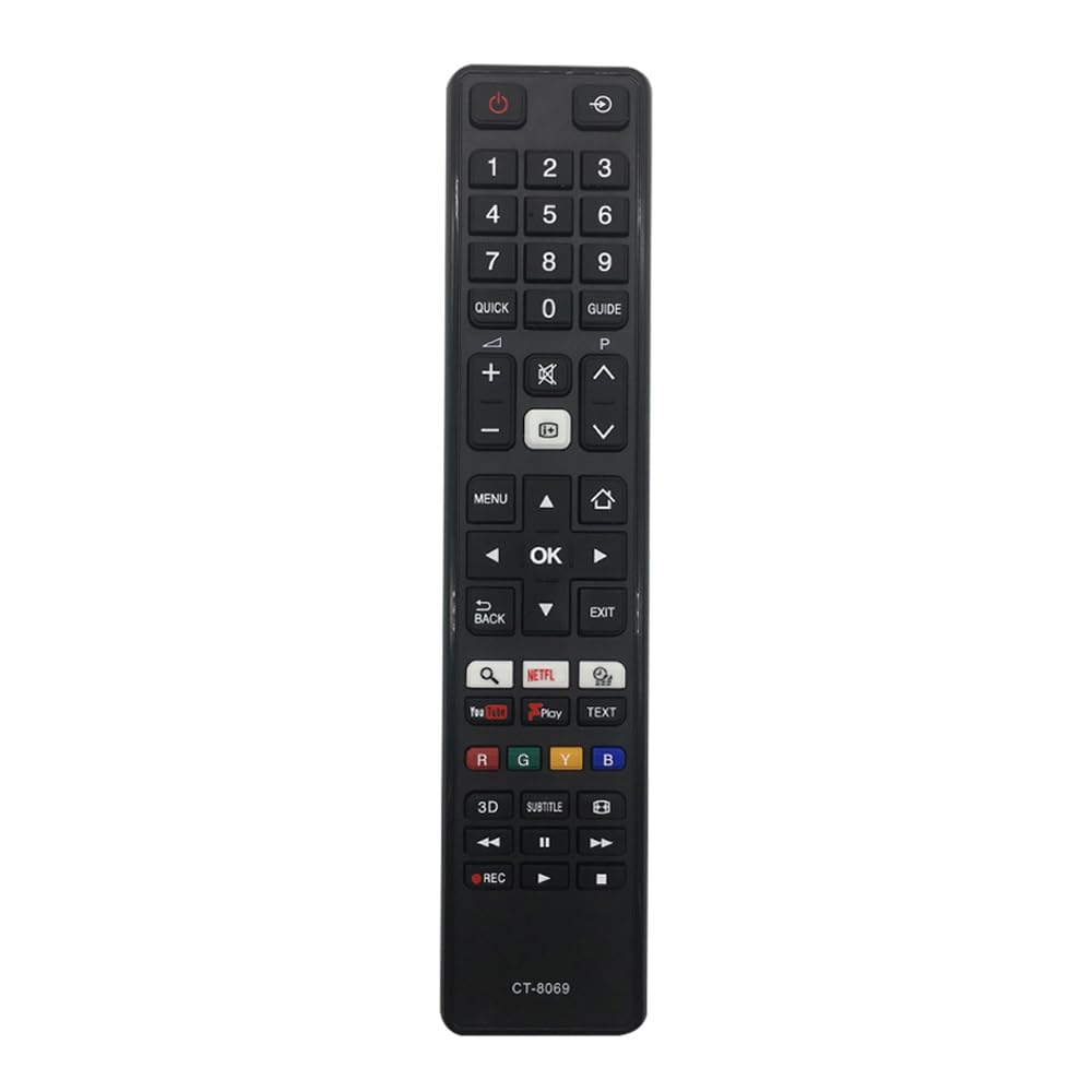Replacement TOSHIBA Remote Control for Toshiba LCD LED Smart TV - No Setup Needed