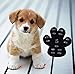 Paw Protection Anti-Slip Traction Pads with Grip - 24 Pieces (6 Sets) Self Adhesive Disposable Dog Shoes Alternative 5 Sizes for Small Middle Large Dogs - Black - XXL