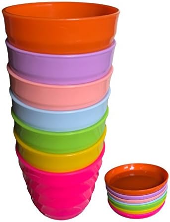 Plastic Resin High Light Stripes Thread Flowerpot Pallet--Lightweight, Durable, Waterproof, And Is The Best Choice For Planting Meat Plants And Other Small Plants. (7PCS)