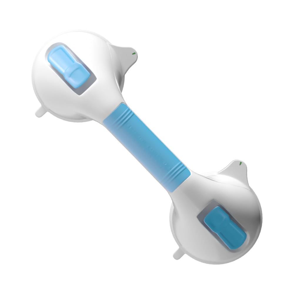 VED Grab Rails for Bathroom, 41CM Shower Handles Suction, MAX 109 KG Safety Shower Grab Bars, Strong Hand Rails for Elderly, Senior, Disabled, No-Drill Handrail Waterproof Disability Aids