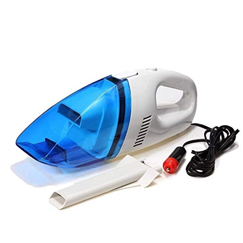 Deluxe Online 12V High Power Portable Lightweight Vacuum Cleaner Handheld Dry & Wet Vacuum Cleaner for Cleaning Car, Bike and Homes | USB car vaccum (Random Color)