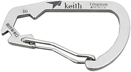 Titanium Tool Fast Hang Carabiner 8-12 Wrench Ruler,Mouth Of Bicycle Steel Wire-Steel