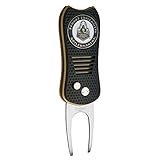 Team Golf NCAA Purdue Boilermakers Switchblade Divot Tool with Double-Sided Magnetic Ball Marker, Features Patented Single Prong Design, Causes Less Damage to Greens, Switchblade Mechanism