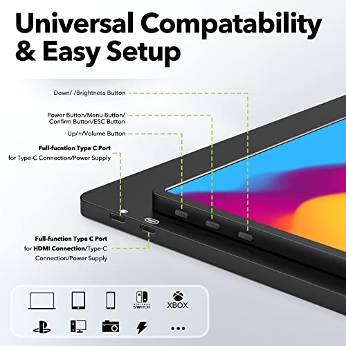 Lepow Portable Monitor Latest Z1-Gamut 15.6