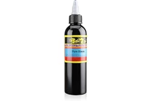 Solong Tattoo Professional Ink Black Tattoo Pigment for Shading and Lining 4oz (120ml) TI301-120-019