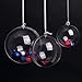 AerWo 30mm Transparent Fillable Ball Bauble Christmas Ornament Party Decoration, 10 Pieces