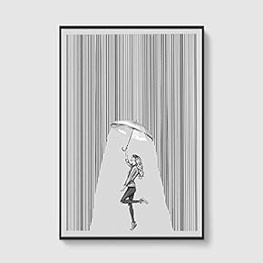 Framed Canvas Home Artwork Decoration Lines Art Canvas Wall Art for Living Room, Bedroom - 16x24 inches