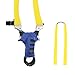 TOPARCHERY Flat Band Slingshot Hunting Detachable Catapult, Upgrade Vision with Rubber Bands, Aiming Points (Blue)