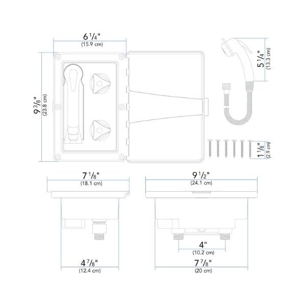 Ambassador-Marine-Trinidad-Collection-2-Handle-HotCold-Transom-Shower-WhiteChrome