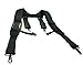 MagnoGrip Padded Tool Belt Suspenders with Magnetic Storage, XL Smartphone Pouch, and D-Ring Belt Loops - Heavy-Duty 1680D Ballistic Polyester for Professional Construction & DIY Projects - Black.