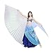 Dance Fairy Belly Dance White Colorful Yarn Iridescent Isis Wings