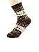 Zando Womens Super Thick Merino Ragg Wool Crew Winter Socks 5-Pack Christmas Deer Multi-colored Size 6-11