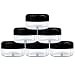 (Quantity: 12 Pieces) Beauticom 15G/15ML (0.5oz) Clear Round Jar with Black Lids for Cosmetics, Medication, Lab and Field Research, Beauty and Health Aids - BPA Free