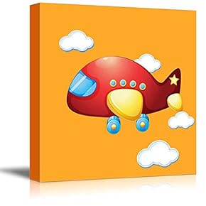 Square Red Airplane Kid