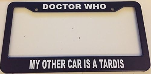 Doctor Who - My Other Car Is a Tardis - Automotive Black License Plate Frame -