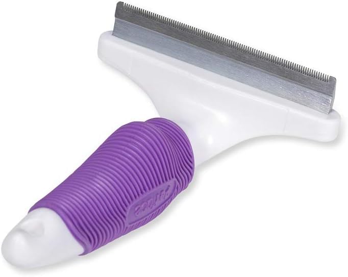 Petface Moult Control Groomer for Dogs/Cats, Large, White