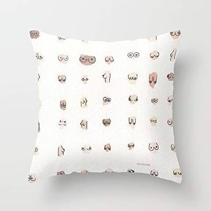 18 X 18 Boobs Decorative Throw Pillow Case Cushion Cover Amazon