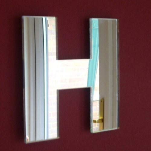 Upper Case Letter H Mirror 30cm