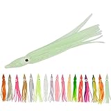 Pack of 50pcs Glow Soft Plastic Octopus Squid Skirt