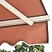 MCombo 6055-0810Y Manual Retractable Patio Deck Awning Sunshade Shelter Outdoor Canopy, 10 x 8', Brown