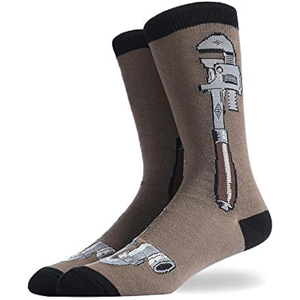 Hot Sox Men's Plumber Socks - Novelty Crew Socks For Shoe Size 10-13
