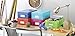 Whitmor Plastic Organizer Boxes Colors may vary Set of 5