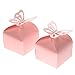 Fvstar 50pcs Baby Shower Butterfly Favour Gift Candy Boxes Wedding Favors and Gifts for Wedding