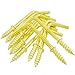 Shells 30PCS Gold Color Copper Plated Metal Right-Angle Hooks 7 Shape Screw Hooks Self-Tapping Screws Hooks L Shape Hooks 1.8 Inches 1+1/4#