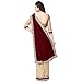 Angel Shoppe Women's Brasso/Velvet Saree With Blouse Piece Free Size Purple (Free size)