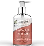Retseliney Hydration Face wash with Tea Tree Oil, 10% MSM, Calendula, Deep Cleanse Pores, Natural and Organic Treatment for Acne and Blemishes, Anti-Aging & Anti-Wrinkles Facial Cleanser