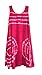 India Boutique Flare Tie Dye Knit Tie Dye Dress in 5 Tie Dye Color Combos. (Fuschia)