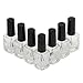 CICI&SISI Nail Polish Bottles 15ml Empty Nail Polish Bottles W/Brush Square Shape/12 Bottles Set