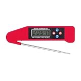JARECA Talking BBQ Thermometer Instant Read Food Thermomete Digital Meat Thermometer With Probe Cooking Thermometer For BBQ Meat Water Milk Tea Red