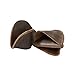 Hide & Drink, Leather Pot Holder Mini Oven Mitt Oven Cooking Pinch Grips (2-Pack) Handmade (Bourbon Brown)