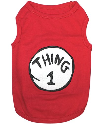 Pet Clothes THING 1 Dog T-Shirt - Medium