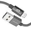 Syncwire Chargeur iPhone Câble 2M -[Ultra Résistante Fibre |C89 Certifié Apple Mfi |Charge Rapide 2.4A] Cordon d…