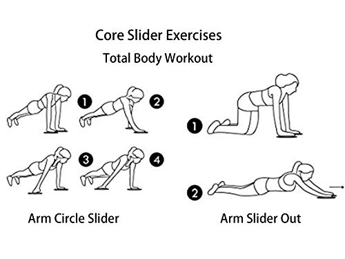 iQinQi-Exercise-Glider-Discs-Exercise-Core-Sliders-for-Working-Out-Dual-Sided-Sliding-Discs-Use-on-Hardwood-Floors-Workout-Discs-Abdominal-Total-Body-Gym-Exercise-Equipment-for-Home-Travel