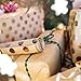 Craft Christmas Wrapping Paper Set - All Occasion Brown Kraft Wrap Kit - 4 Rolls Plus Twine and Gift Cards - Modern Rose Gold Polka Dot Design - Perfect for Birthdays, Weddings, Holidays & More