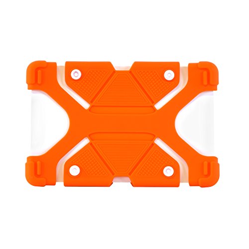 Universal tablet orange case 7 to 8 inch shockproof silicone prot…