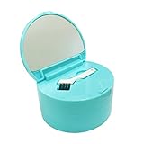 KNONGMAYI Easy Carry Waterproof Invisalign Retainer Denture Bath Appliance Denture Case