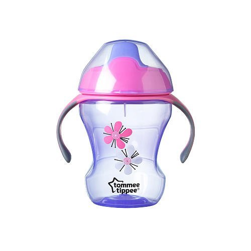 Tommee Tippee Trainer Sippee Cup 1 pack pink/purple NEW IMPROVED