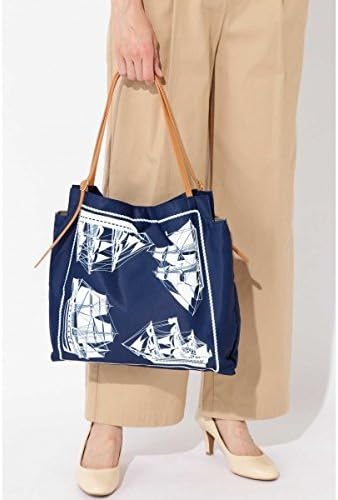 Amazon ナチュラルビューティーベーシック Natural Beauty Basic 帆船シンプルトートバック ネイビーブルー レディースバッグ 財布