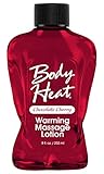 Pipe Dream Body Heat Flavored Edible Warming Oil Massage Lotion Lubricant [Chocolate Cherry]. : Size 8 Oz / 232ml by Mestyle