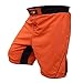 4FIT Pro MMA Fight Shorts UFC Cage Fight Grappling, Muay Thai Boxing Orange XS-3XL